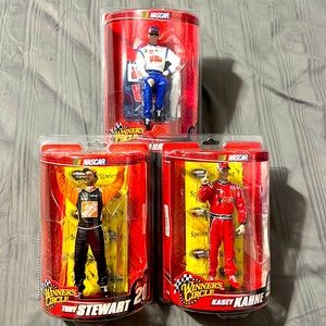 KASEY KAHNE #9, DALE EARNHARDT JR #88, TONY STEWART #20 Action Figures, New